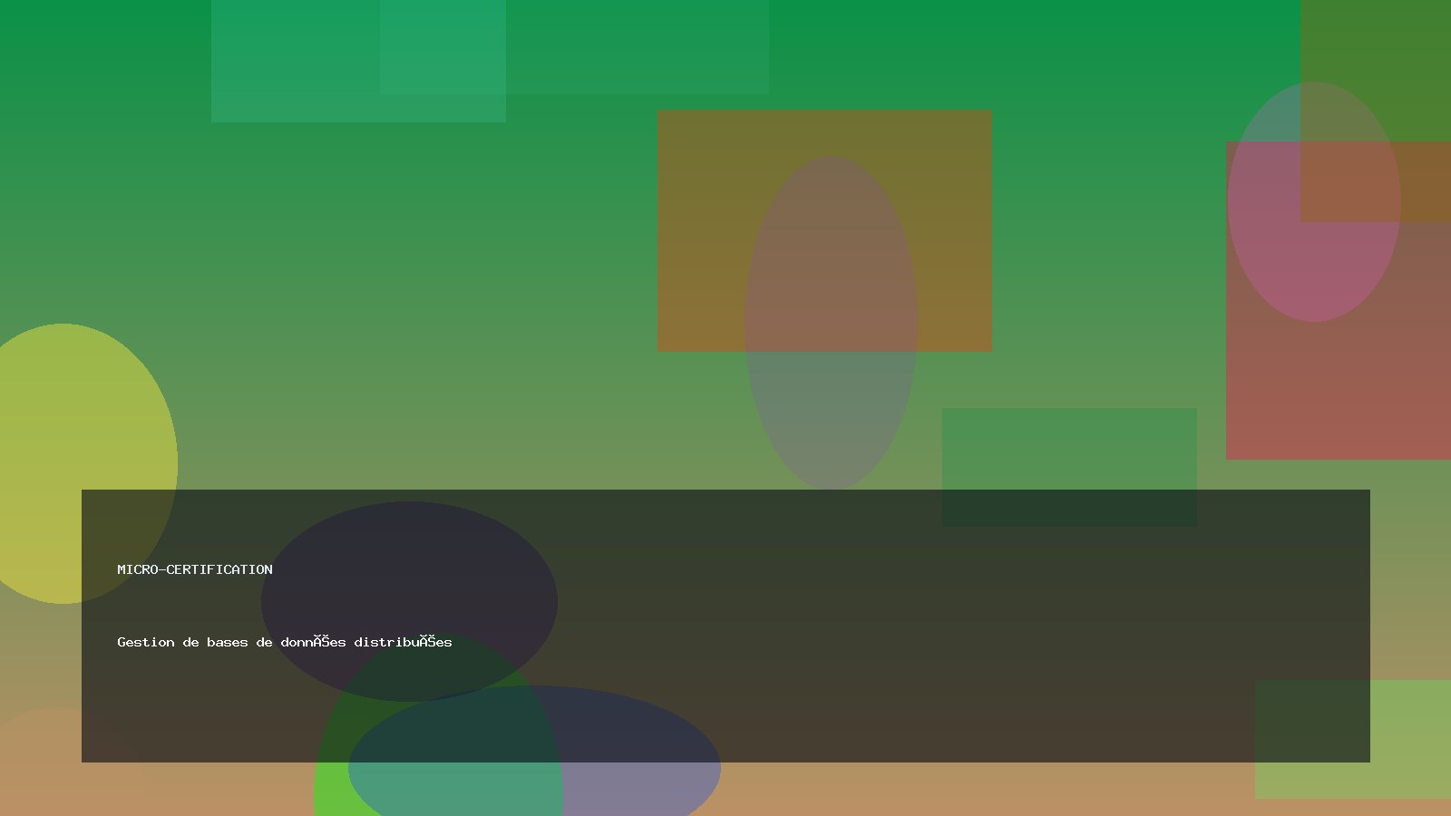 Gestion de bases de données distribuées