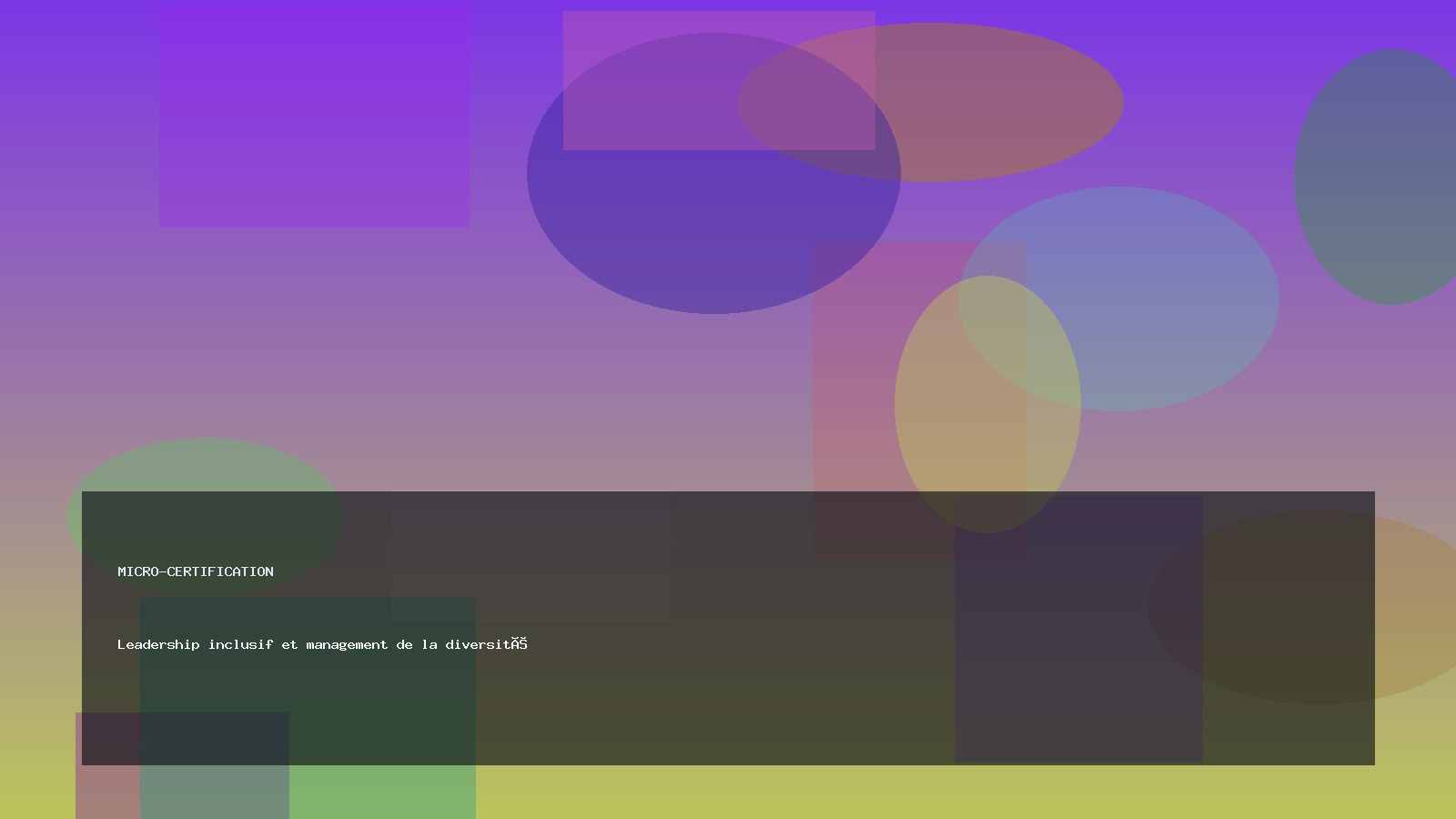 Leadership inclusif et management de la diversité