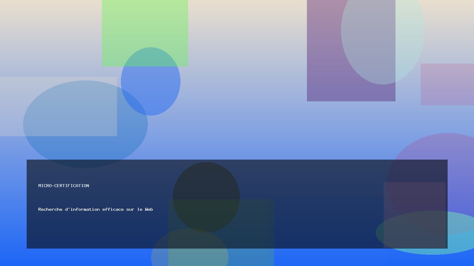 Recherche d'information efficace sur le Web