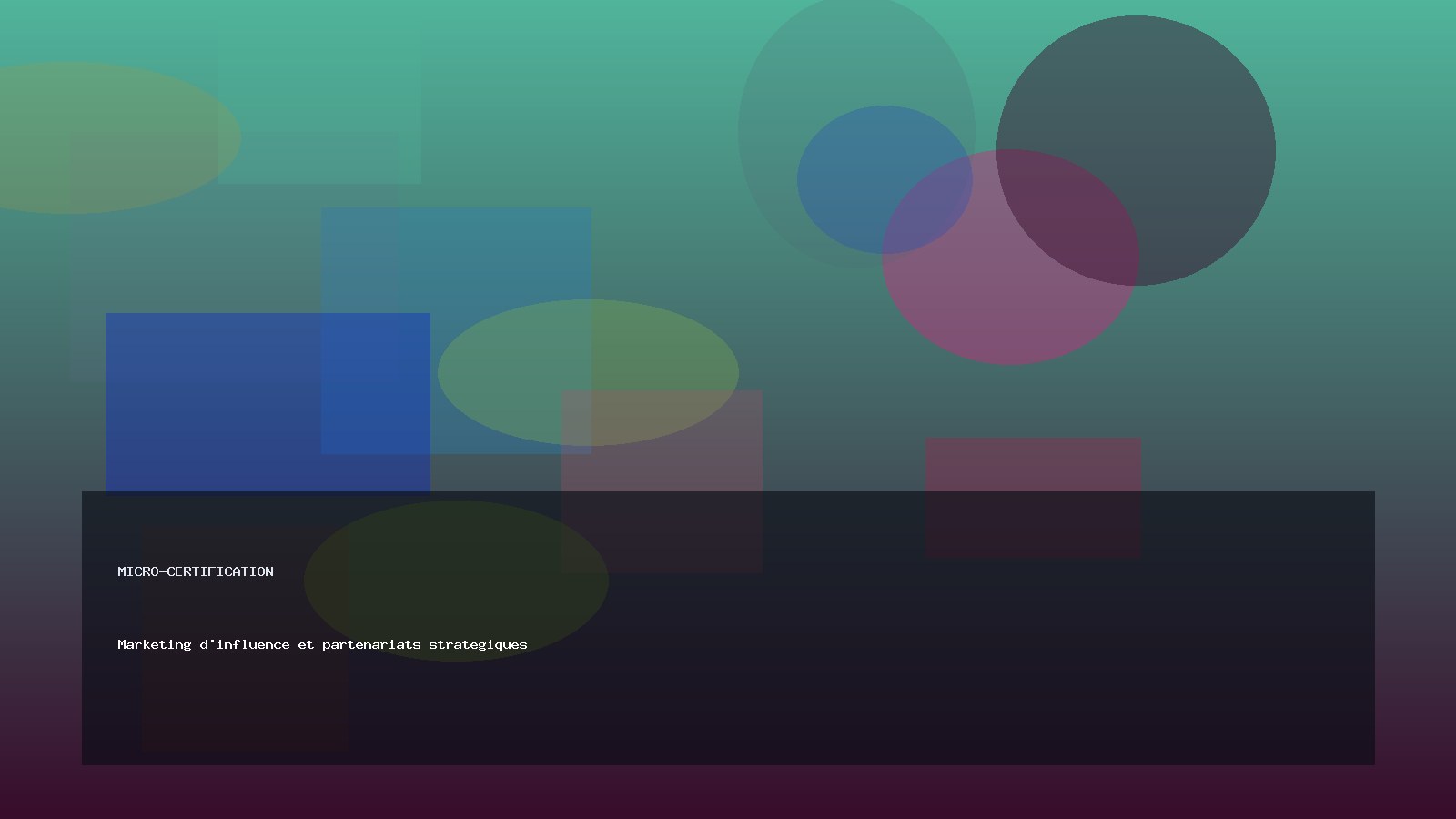 Marketing d'influence et partenariats strategiques