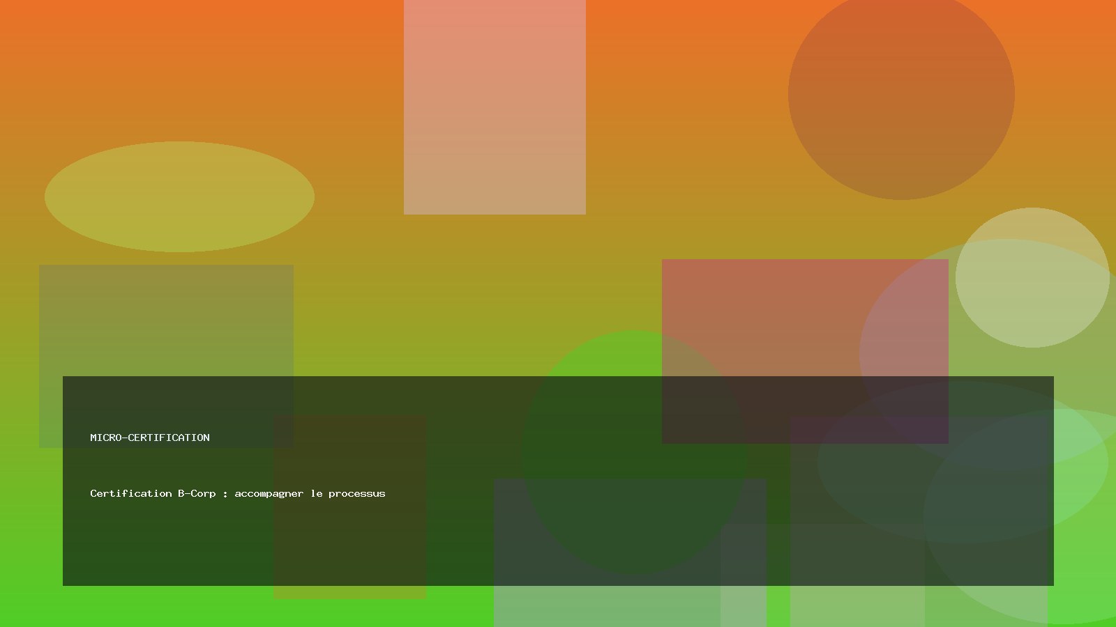 Certification B-Corp : accompagner le processus