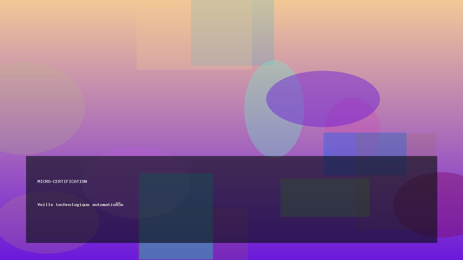 Veille technologique automatisée