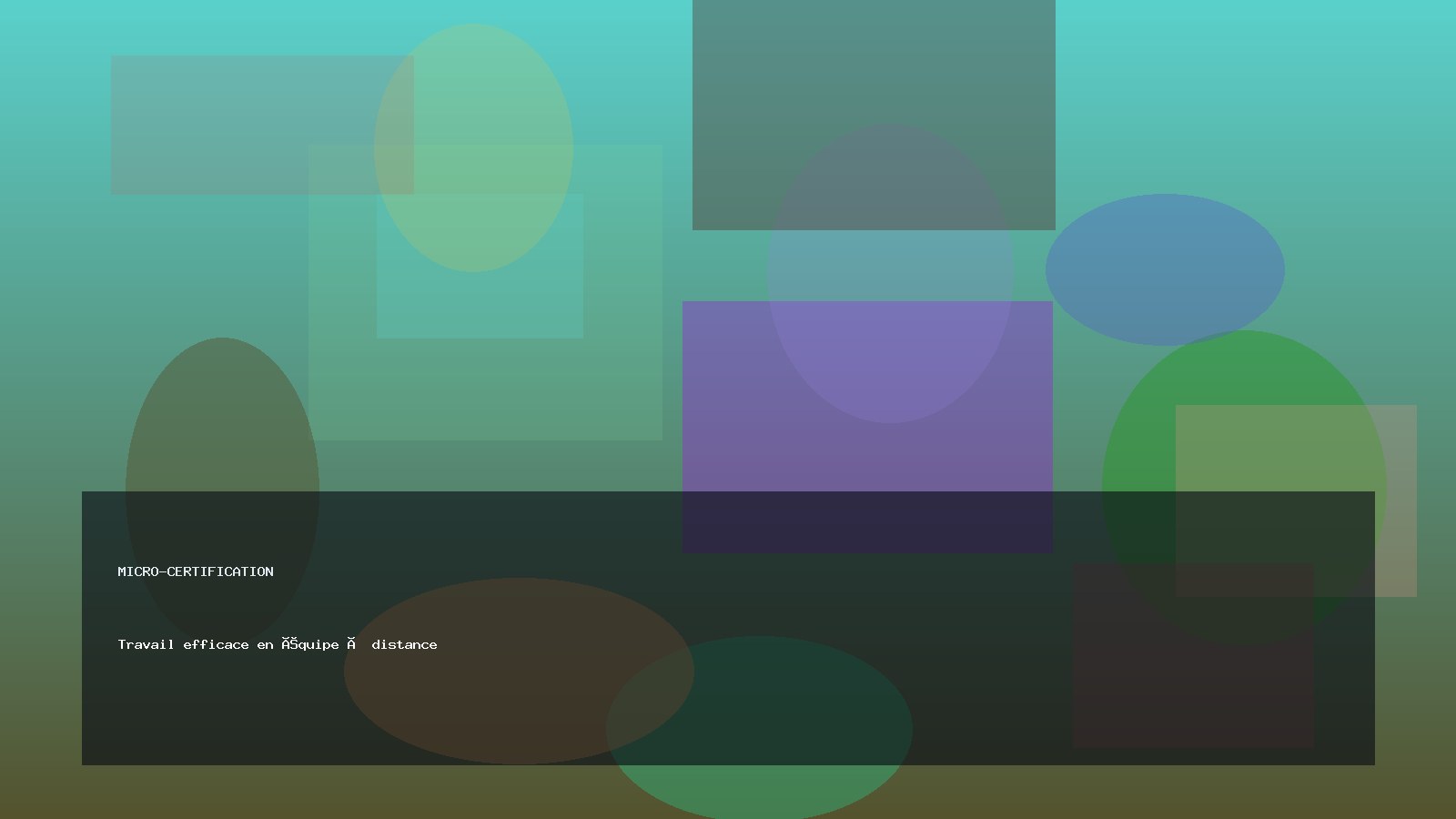 Travail efficace en équipe à distance