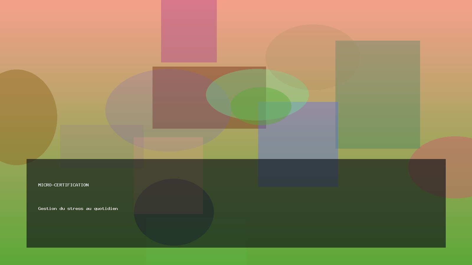 Gestion du stress au quotidien