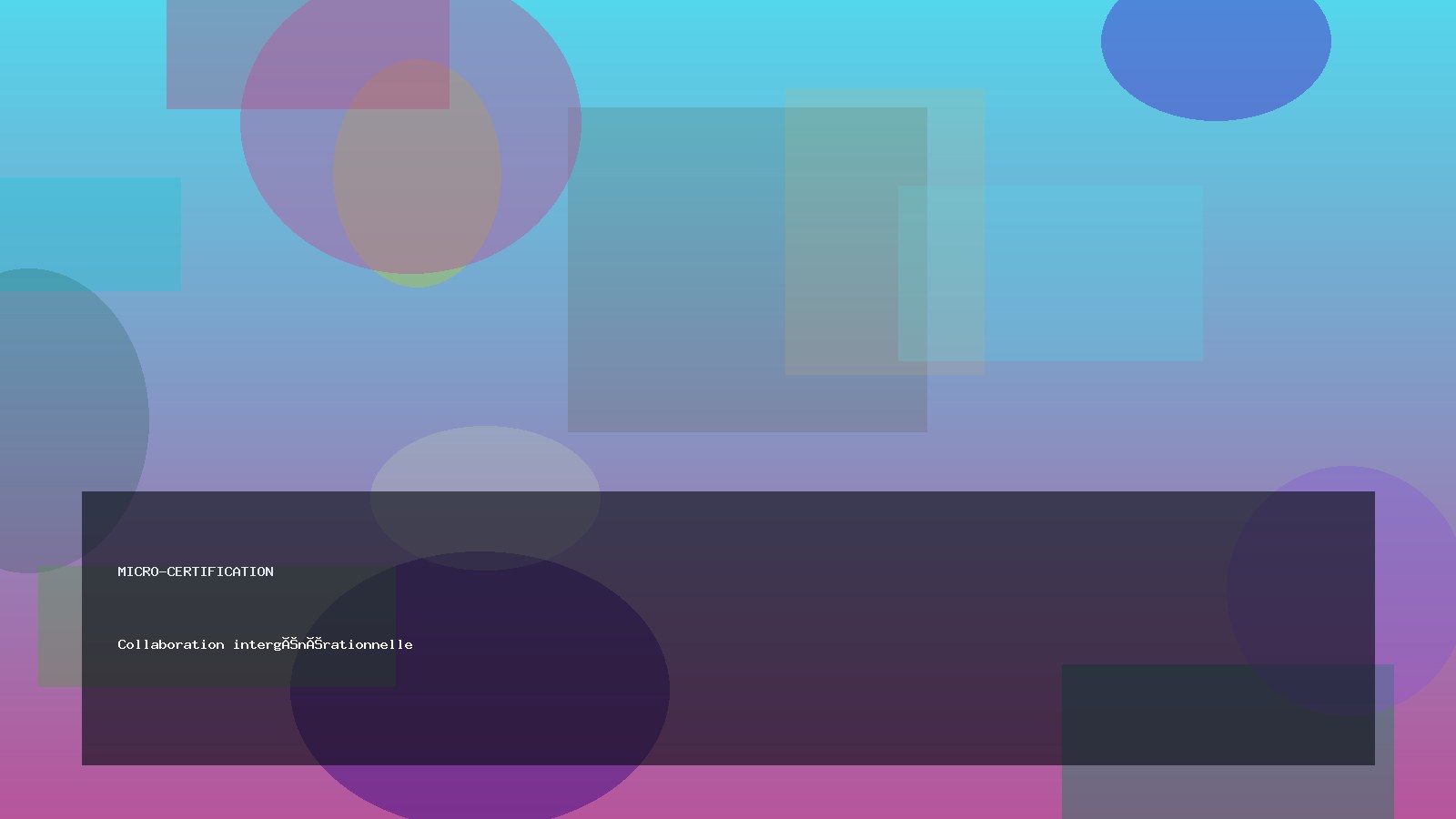 Collaboration intergénérationnelle