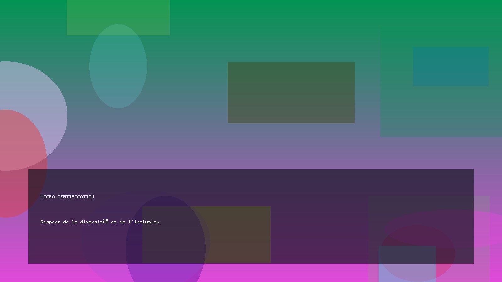 Respect de la diversité et de l'inclusion