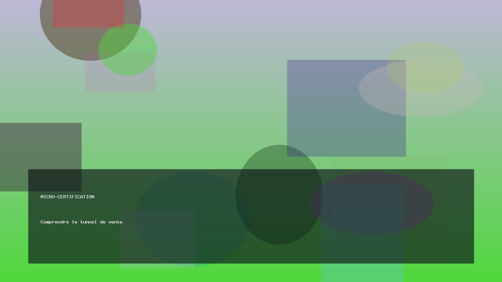 Comprendre le tunnel de vente