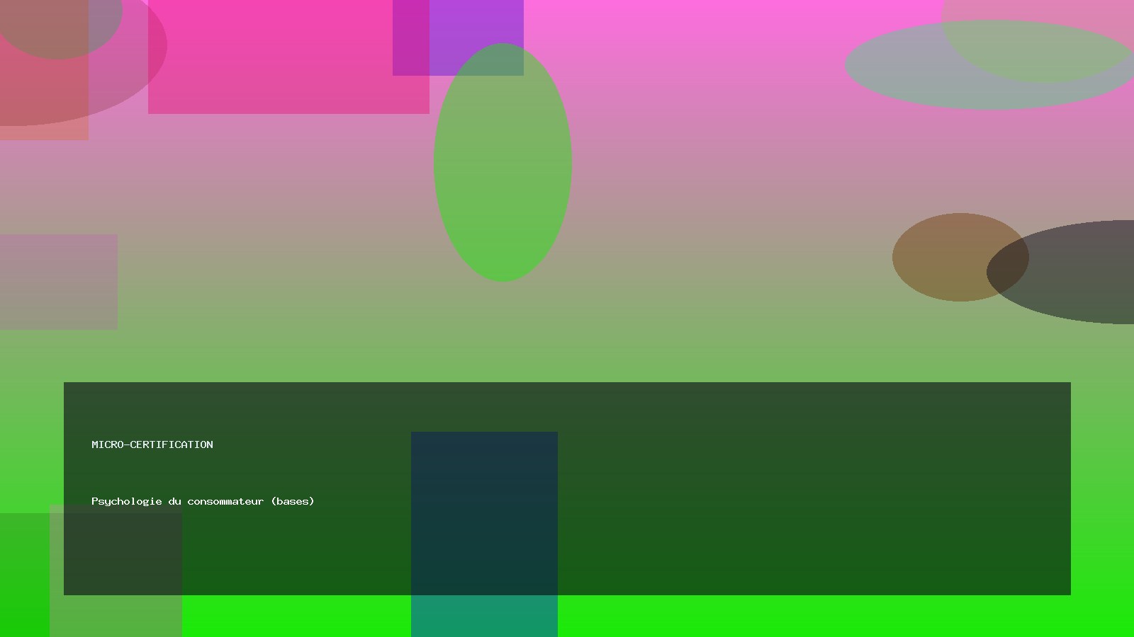 Psychologie du consommateur (bases)