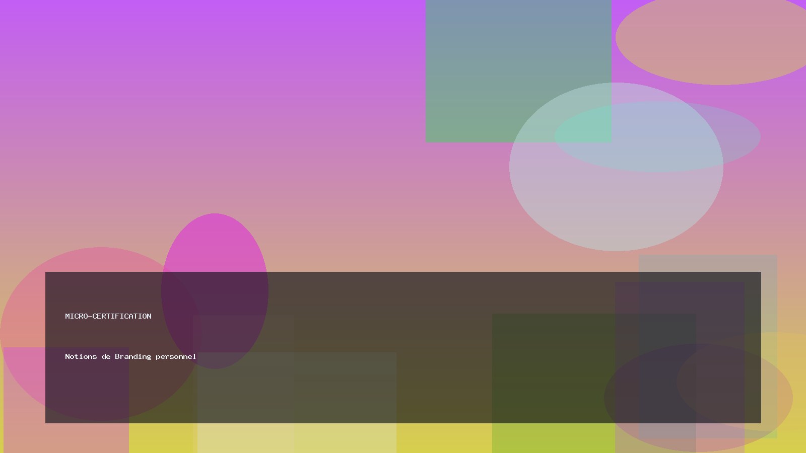 Notions de Branding personnel