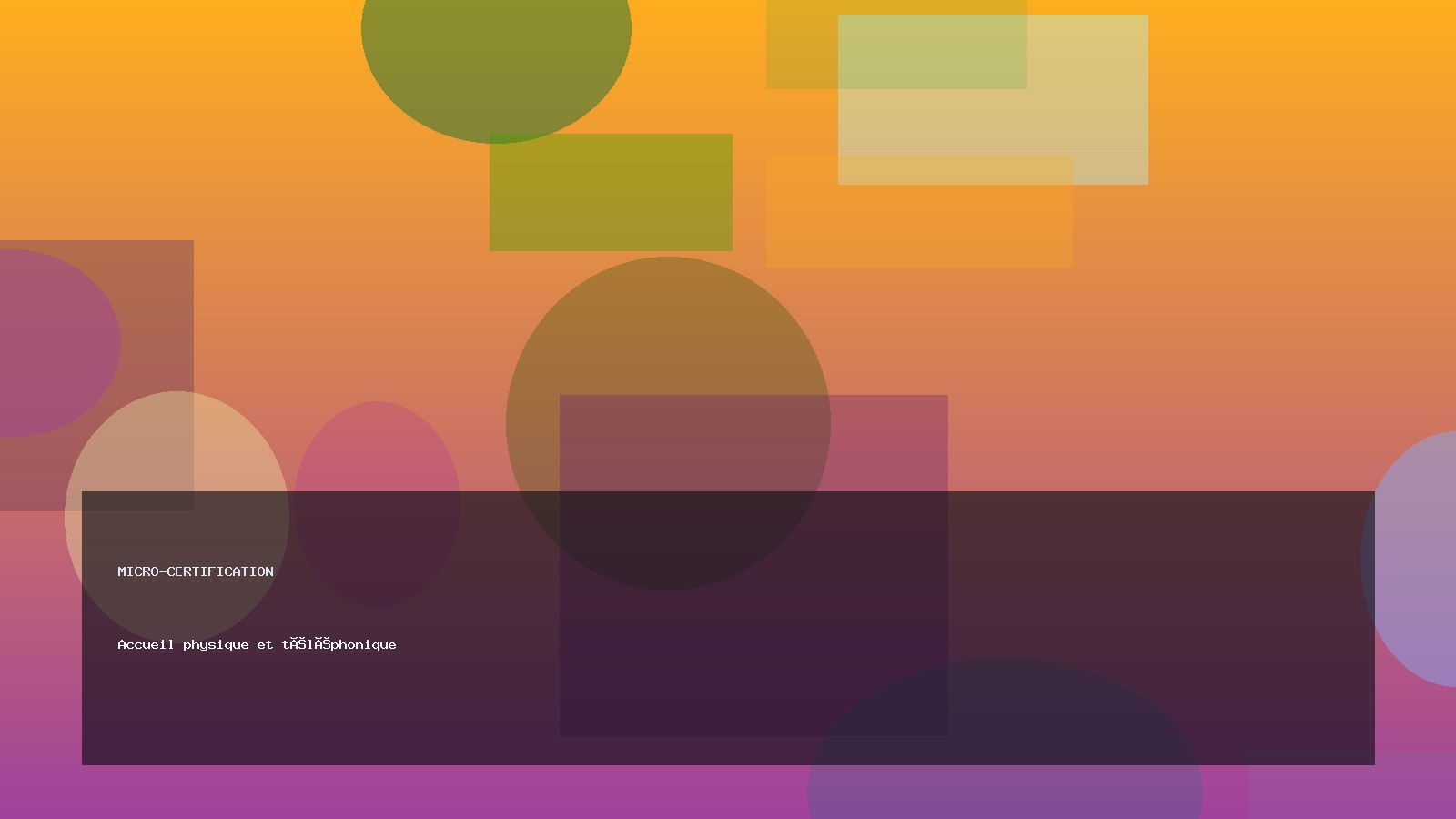 Accueil physique et téléphonique