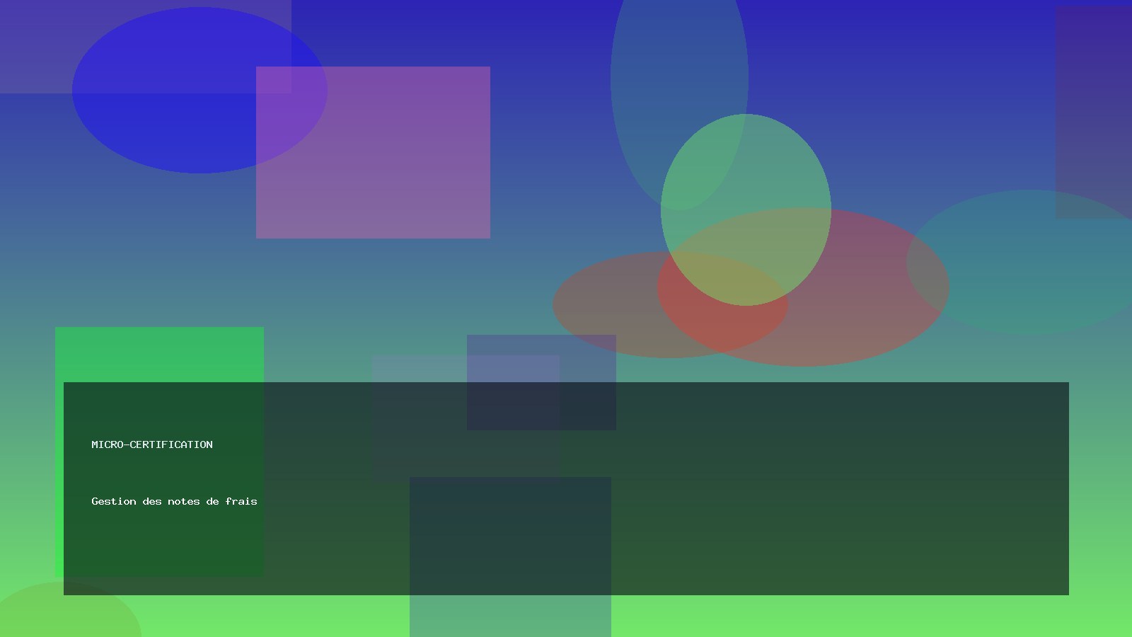 Gestion des notes de frais