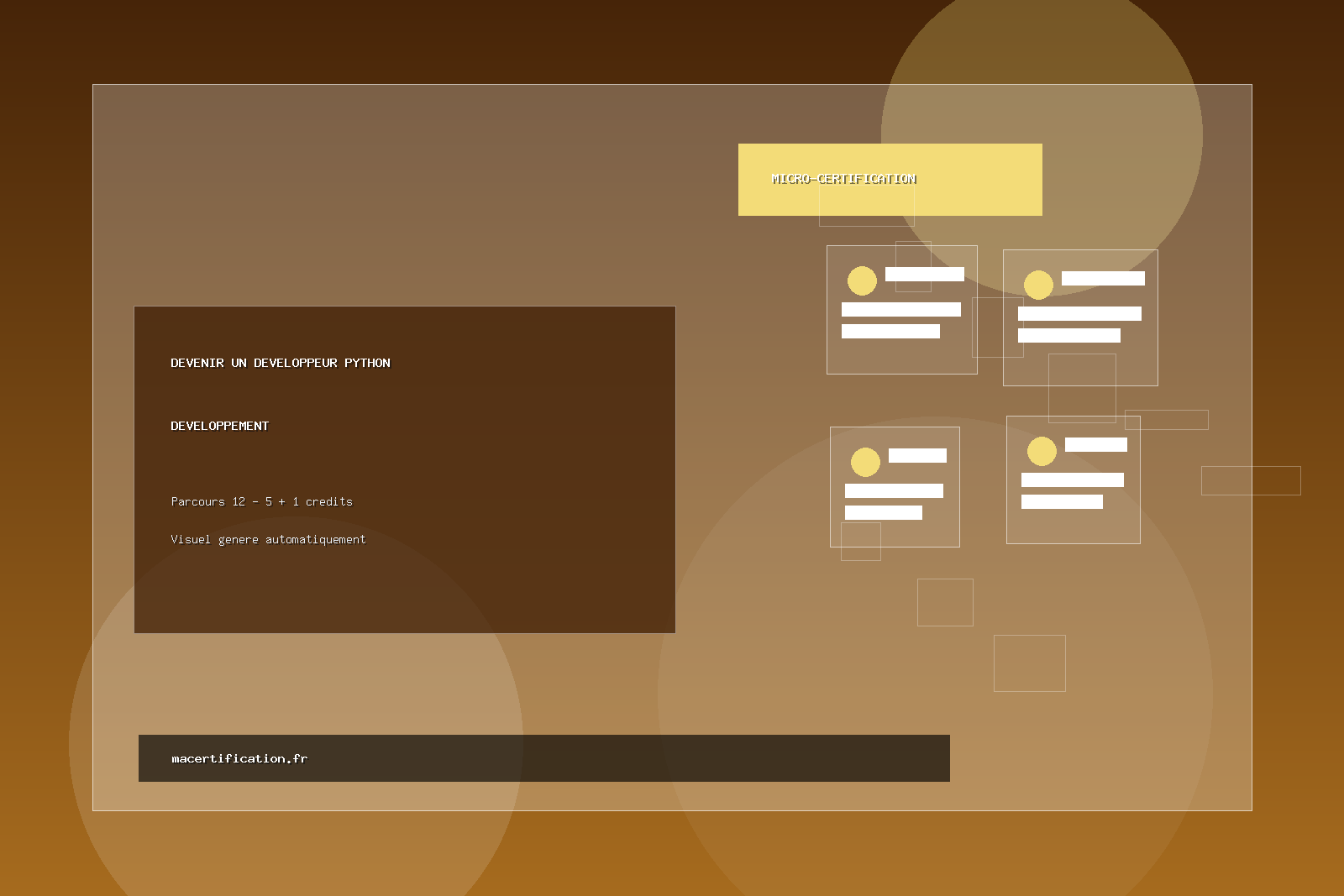 Devenir un développeur Python