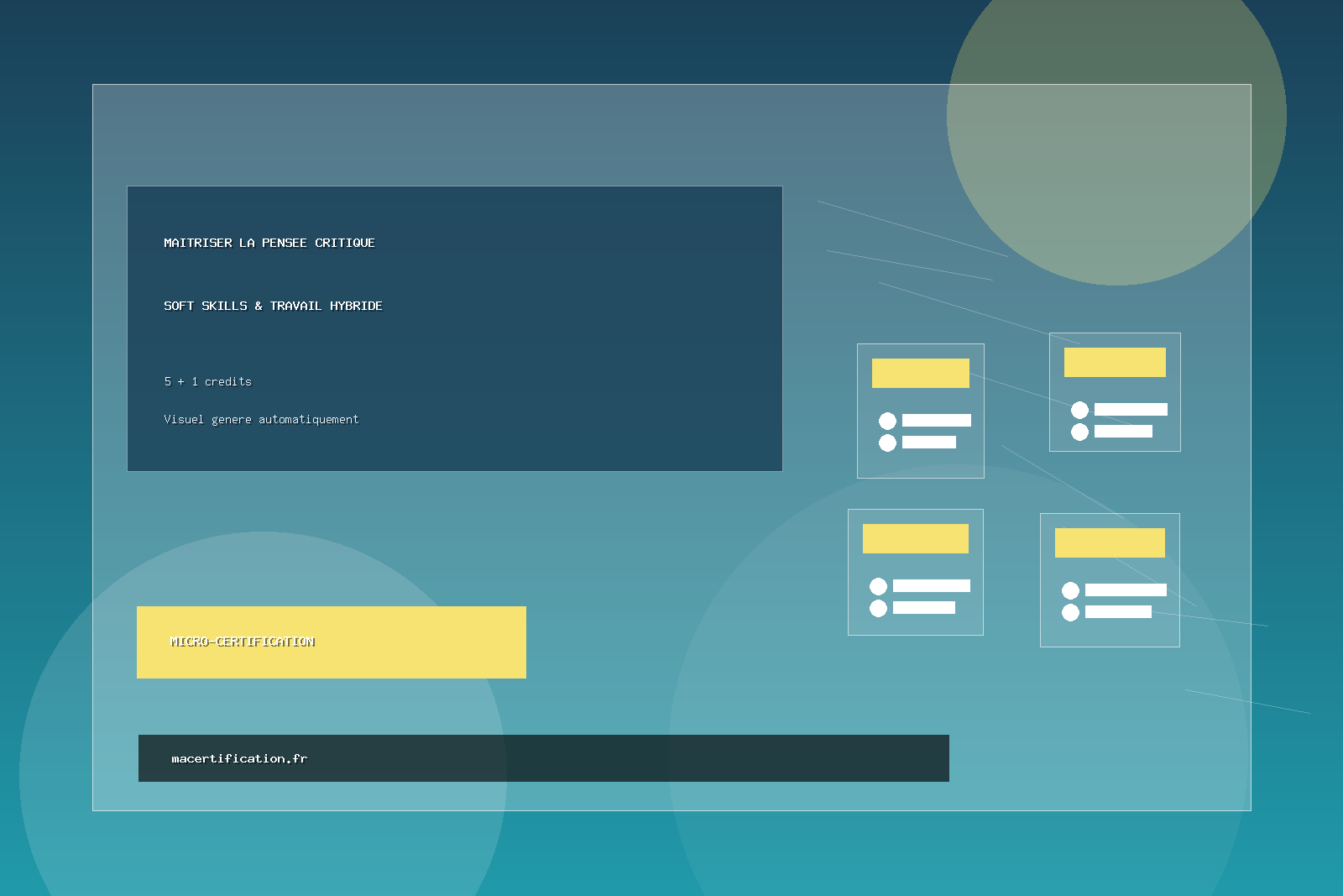 Maitriser la pensée critique