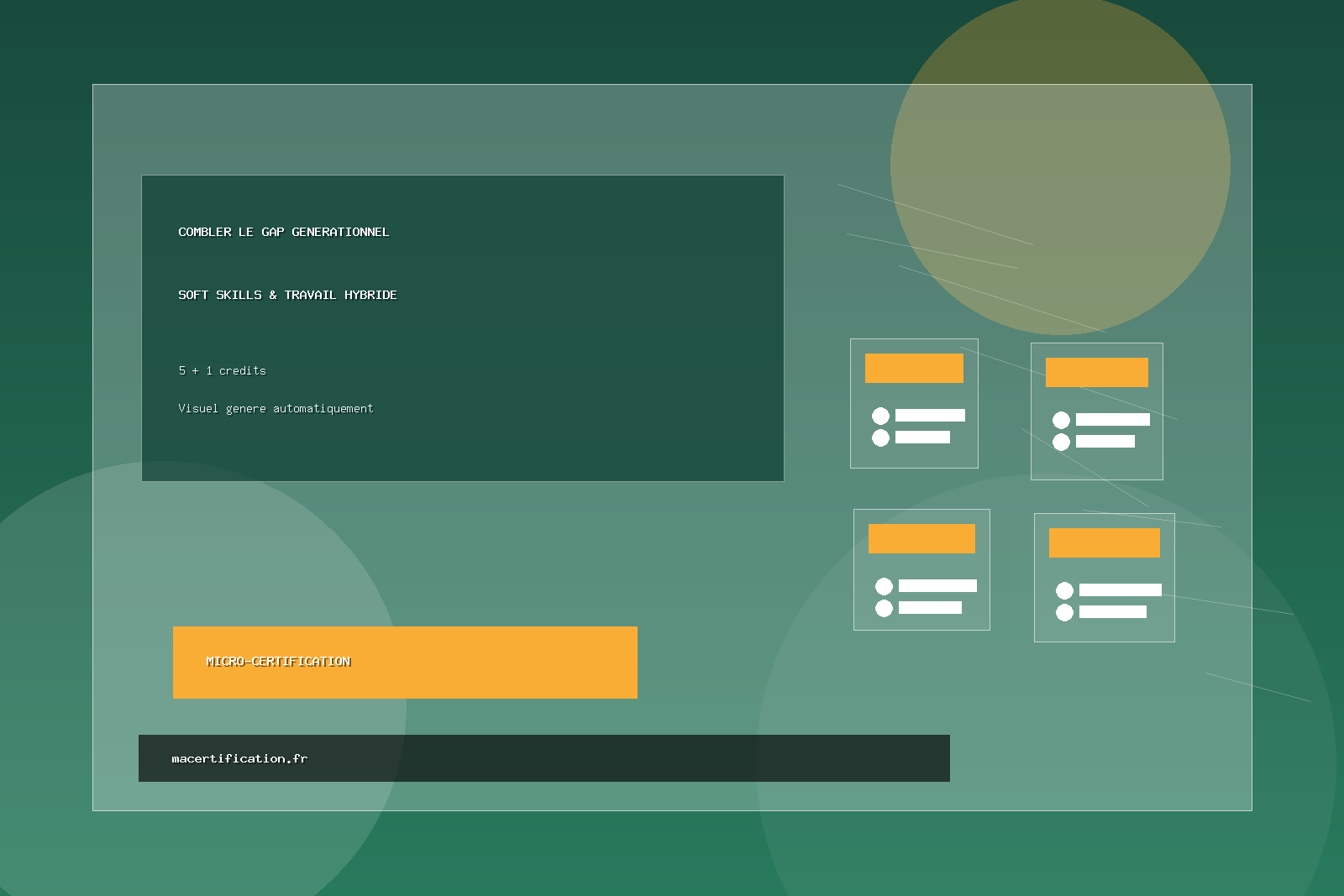 Combler le gap générationnel