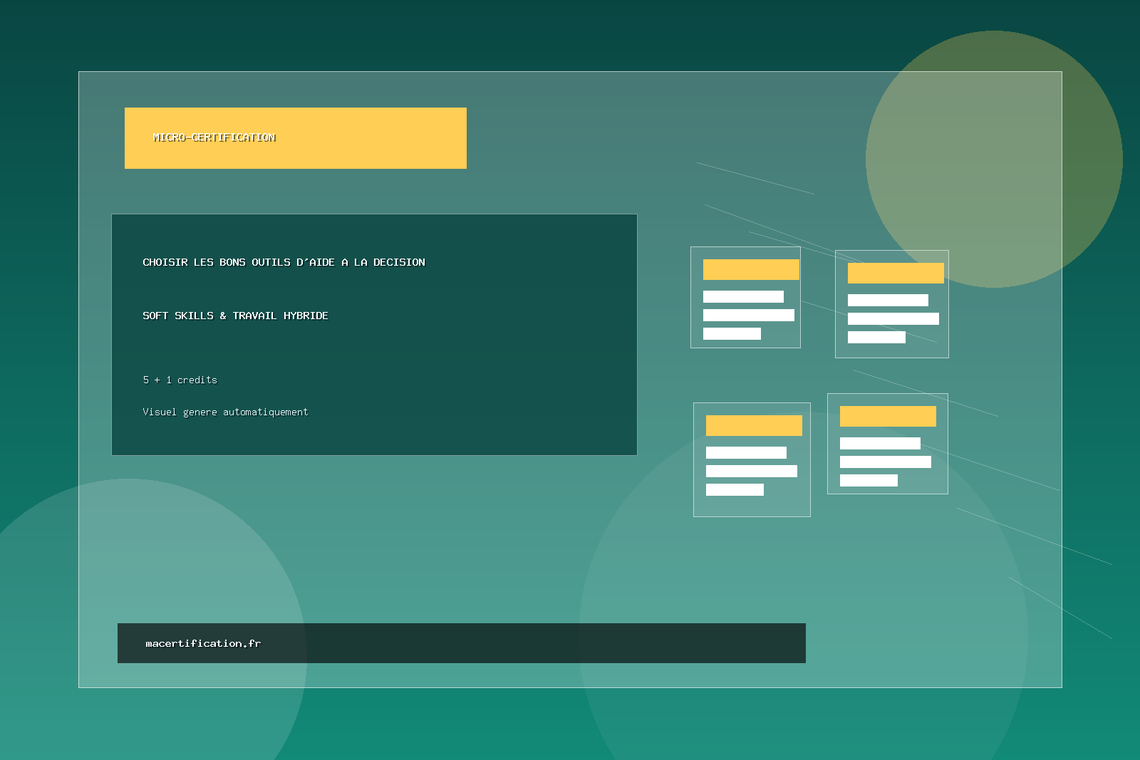 Choisir les bons outils d'aide à la décision