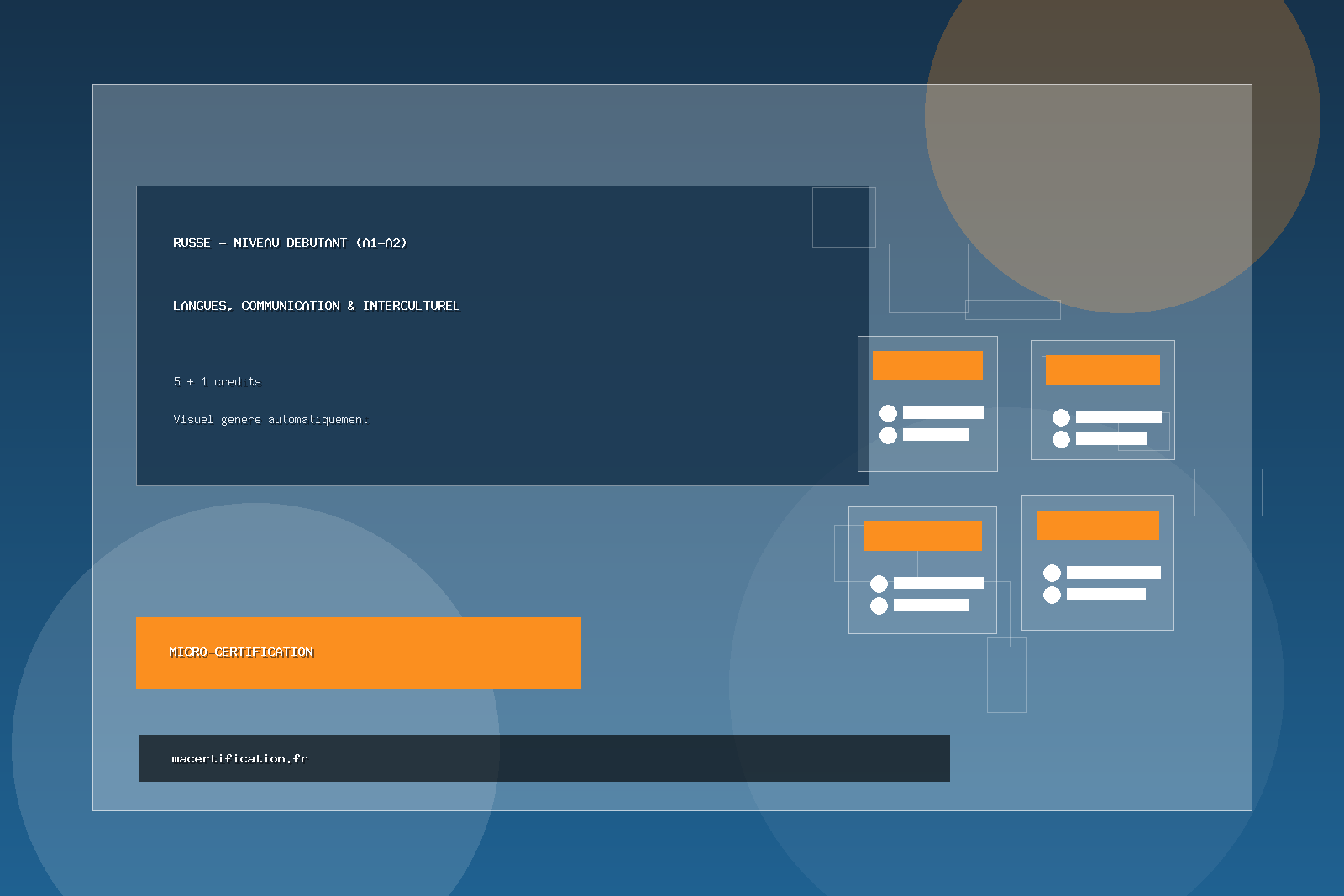 Russe - Niveau Débutant (A1-A2)