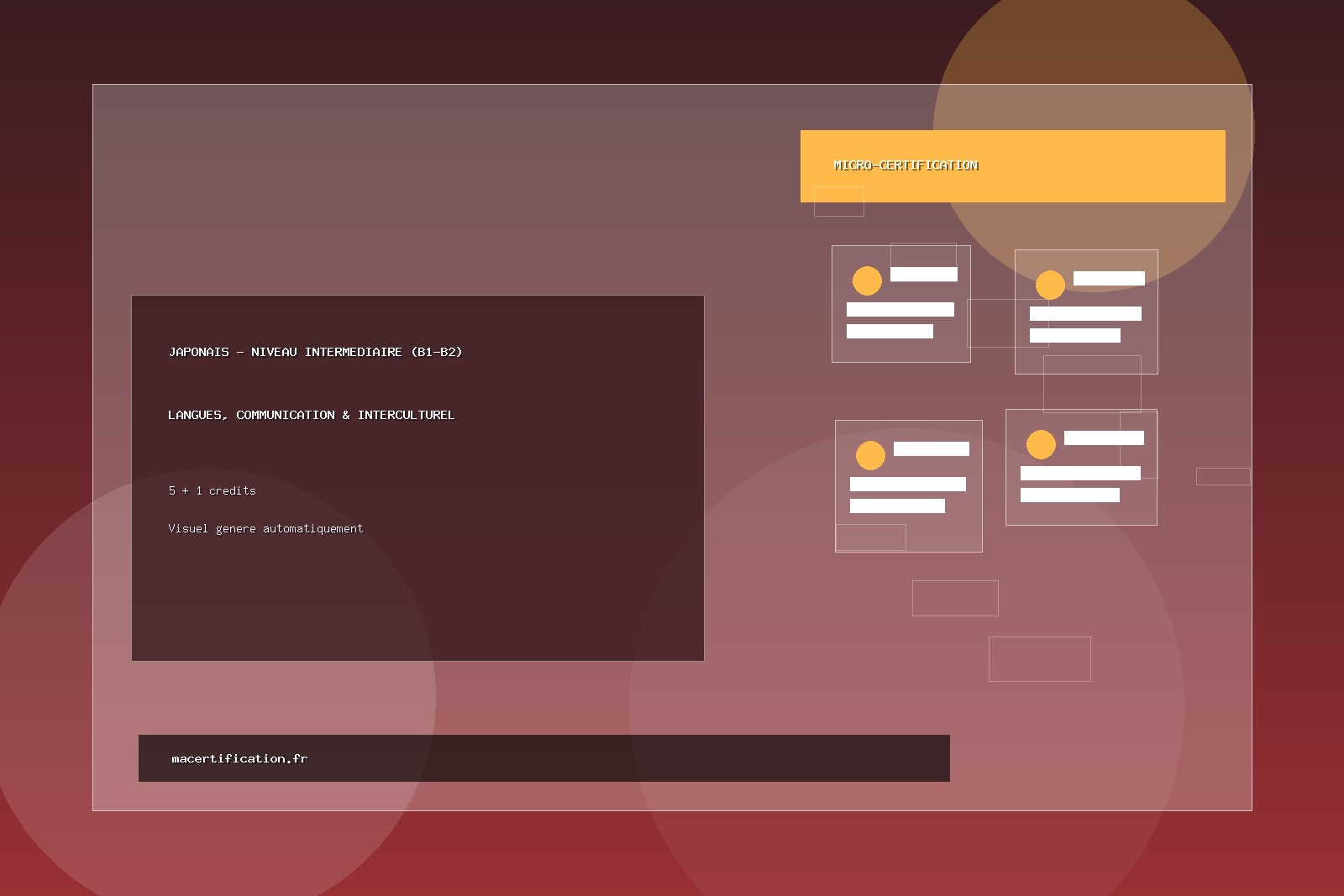 JAPONAIS - Niveau Intermédiaire (B1-B2)