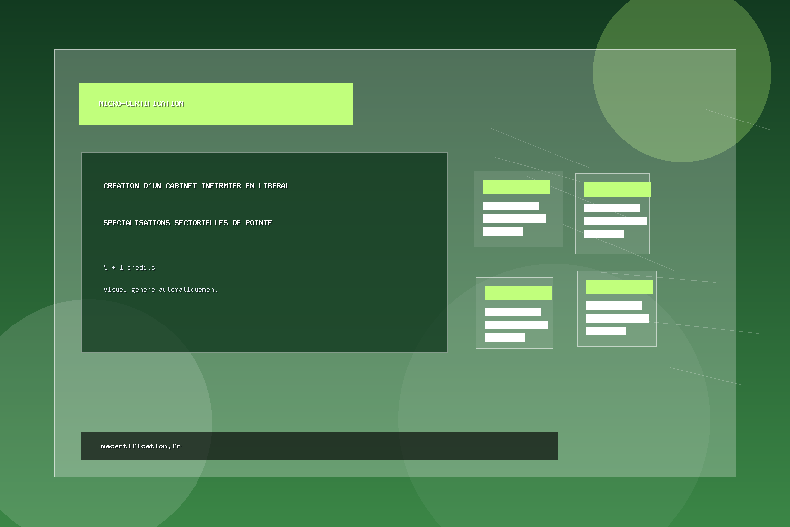Création d'un cabinet infirmier en libéral