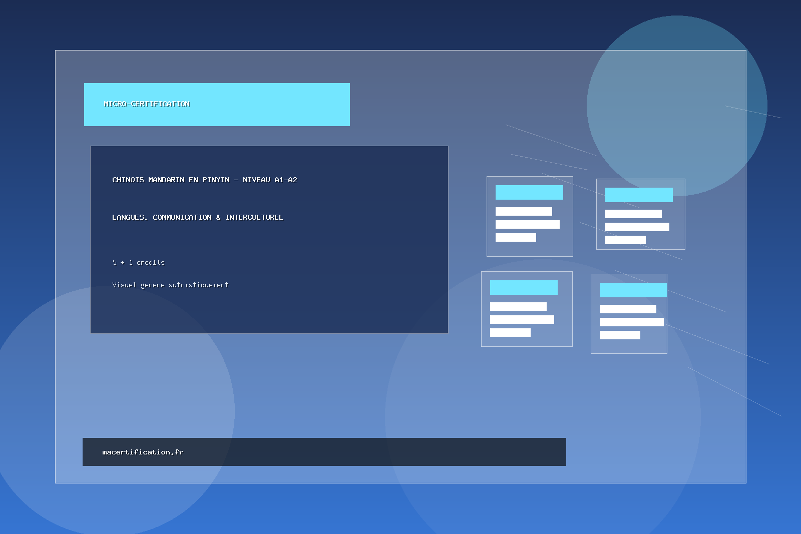 Chinois Mandarin en PinYin - Niveau A1-A2