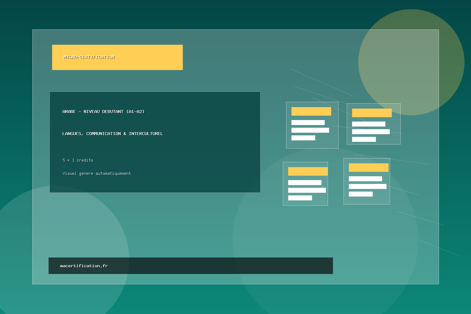 ARABE - Niveau Débutant (A1-A2)