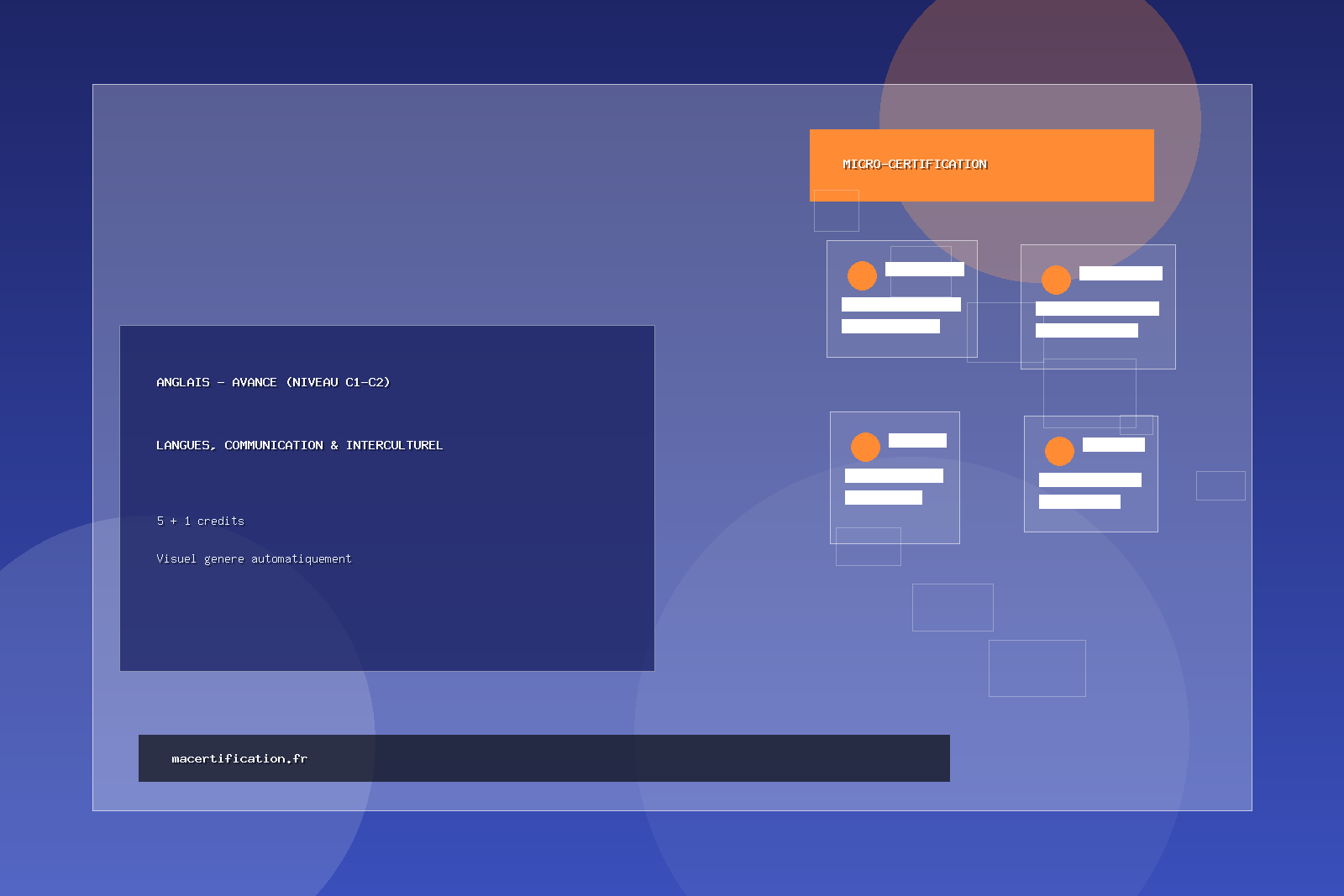 ANGLAIS - Avancé (Niveau C1-C2)
