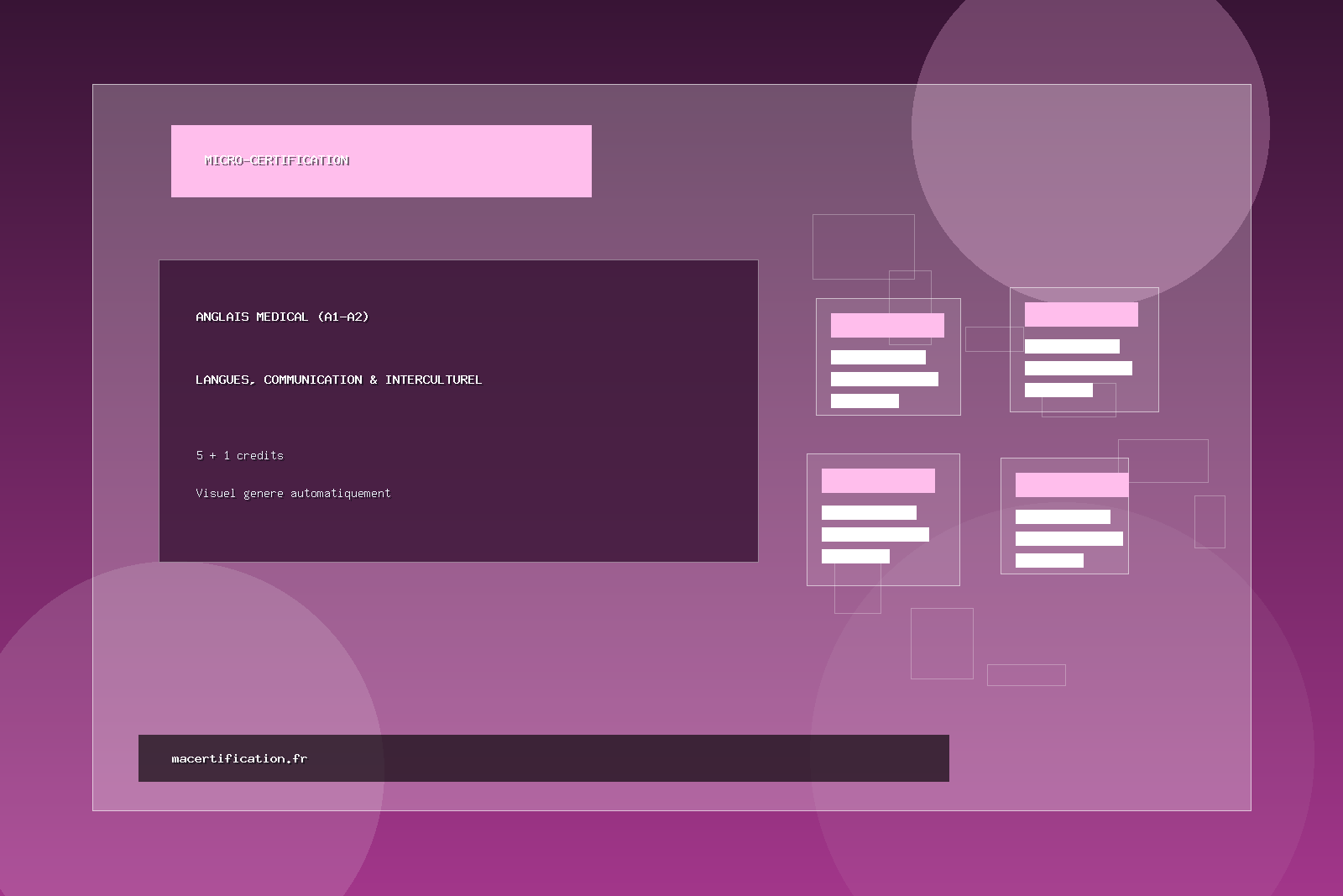 ANGLAIS médical (A1-A2)