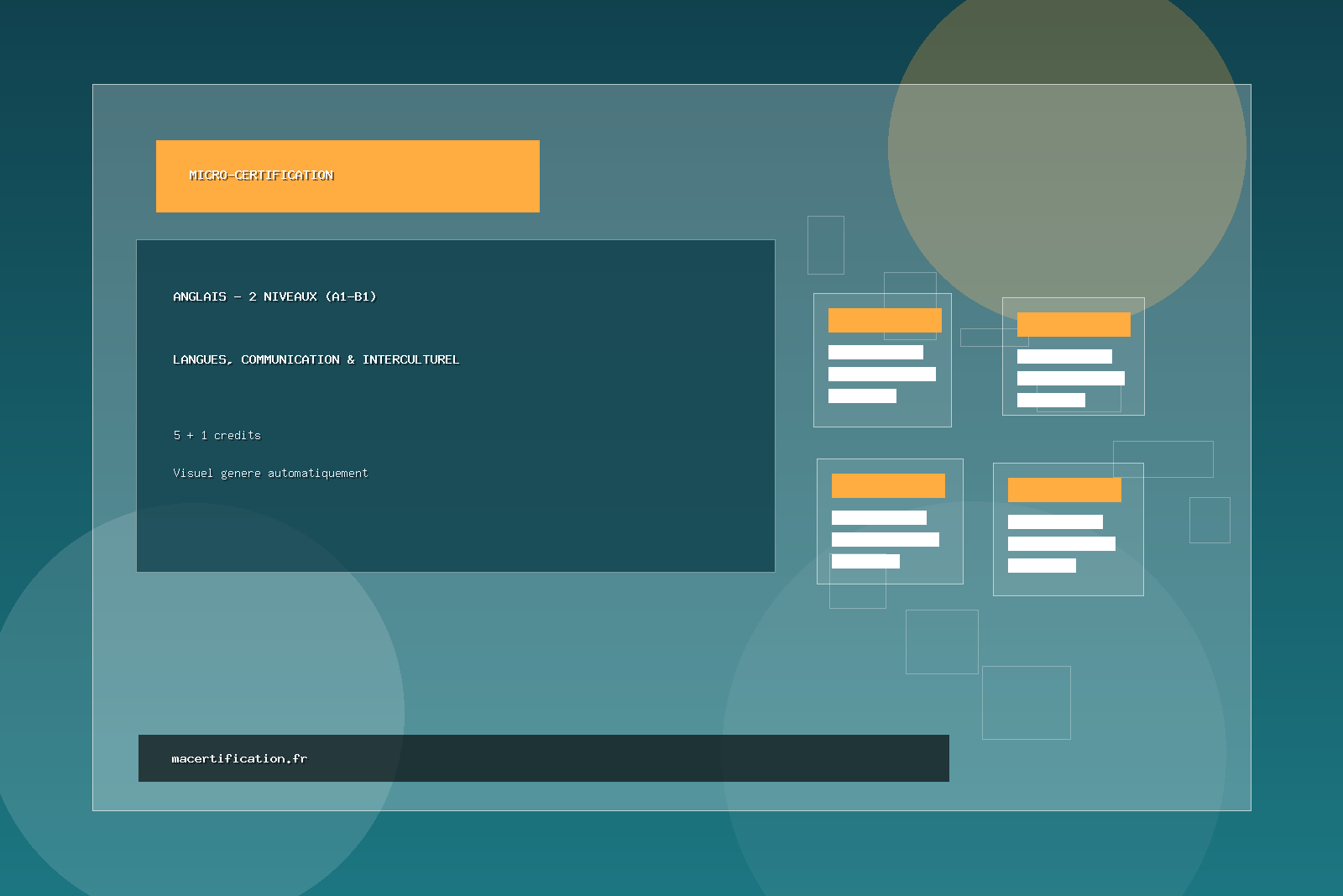 Anglais - 2 niveaux (A1-B1)
