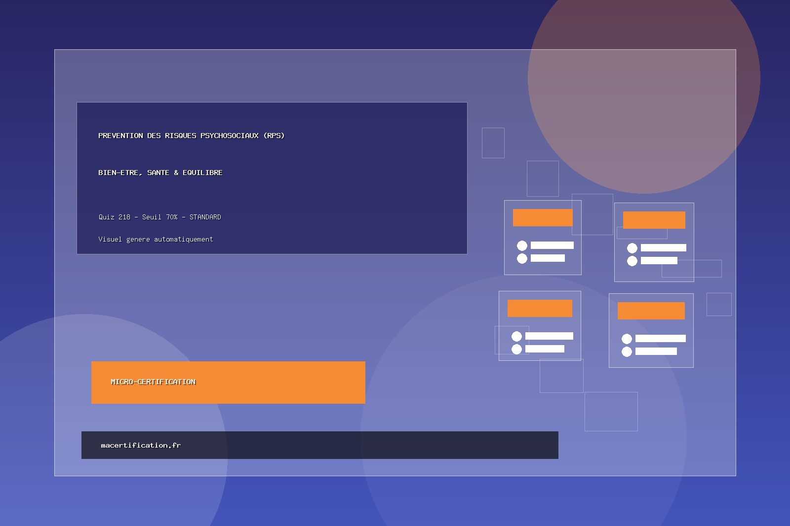 Prévention des risques psychosociaux (RPS)