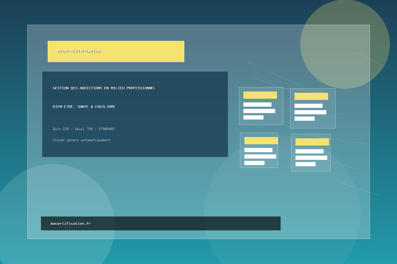 Gestion des addictions en milieu professionnel