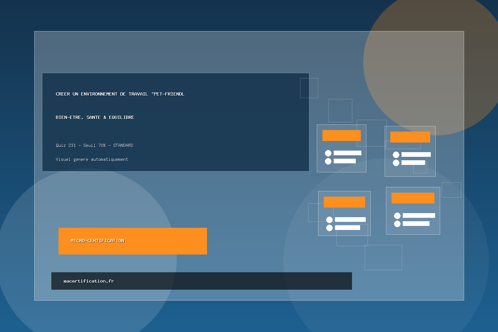 Créer un environnement de travail "Pet-Friendly"