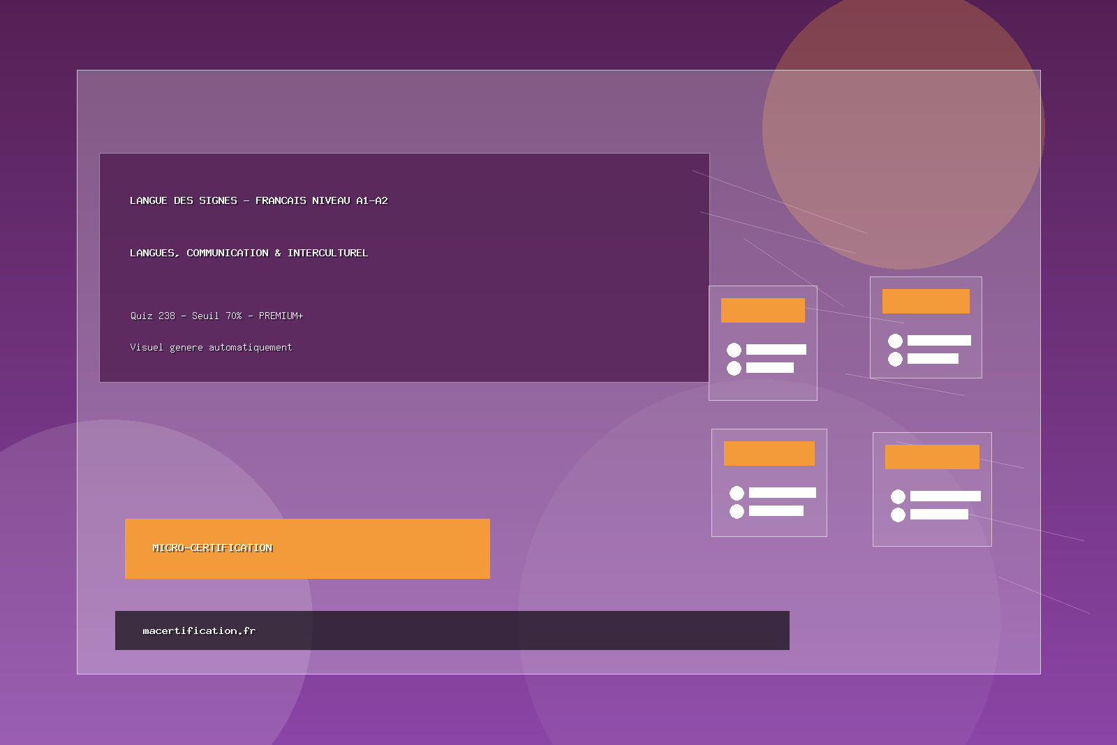 Langue des signes - Francais niveau A1-A2