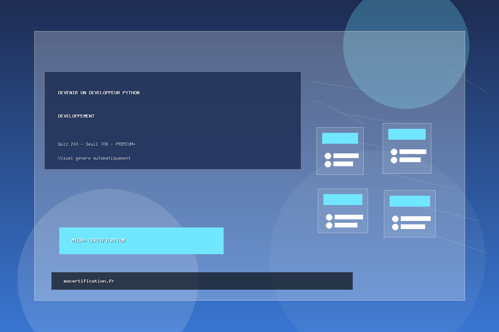 Devenir un développeur Python