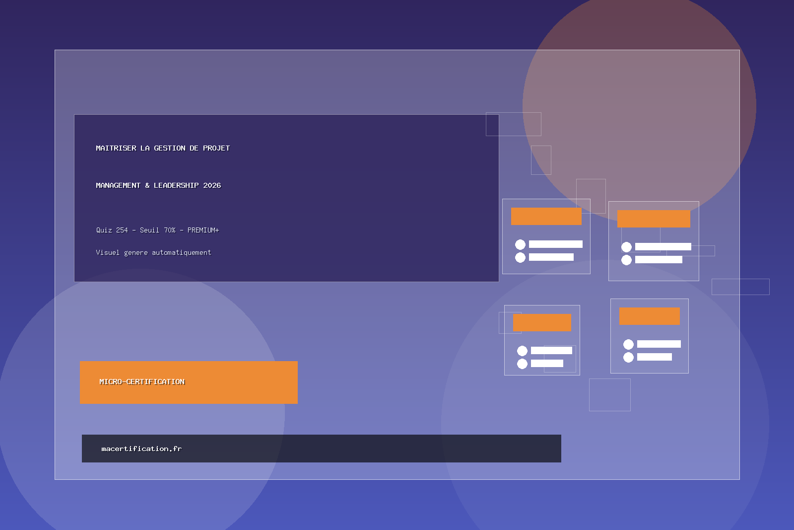 Maitriser la gestion de projet