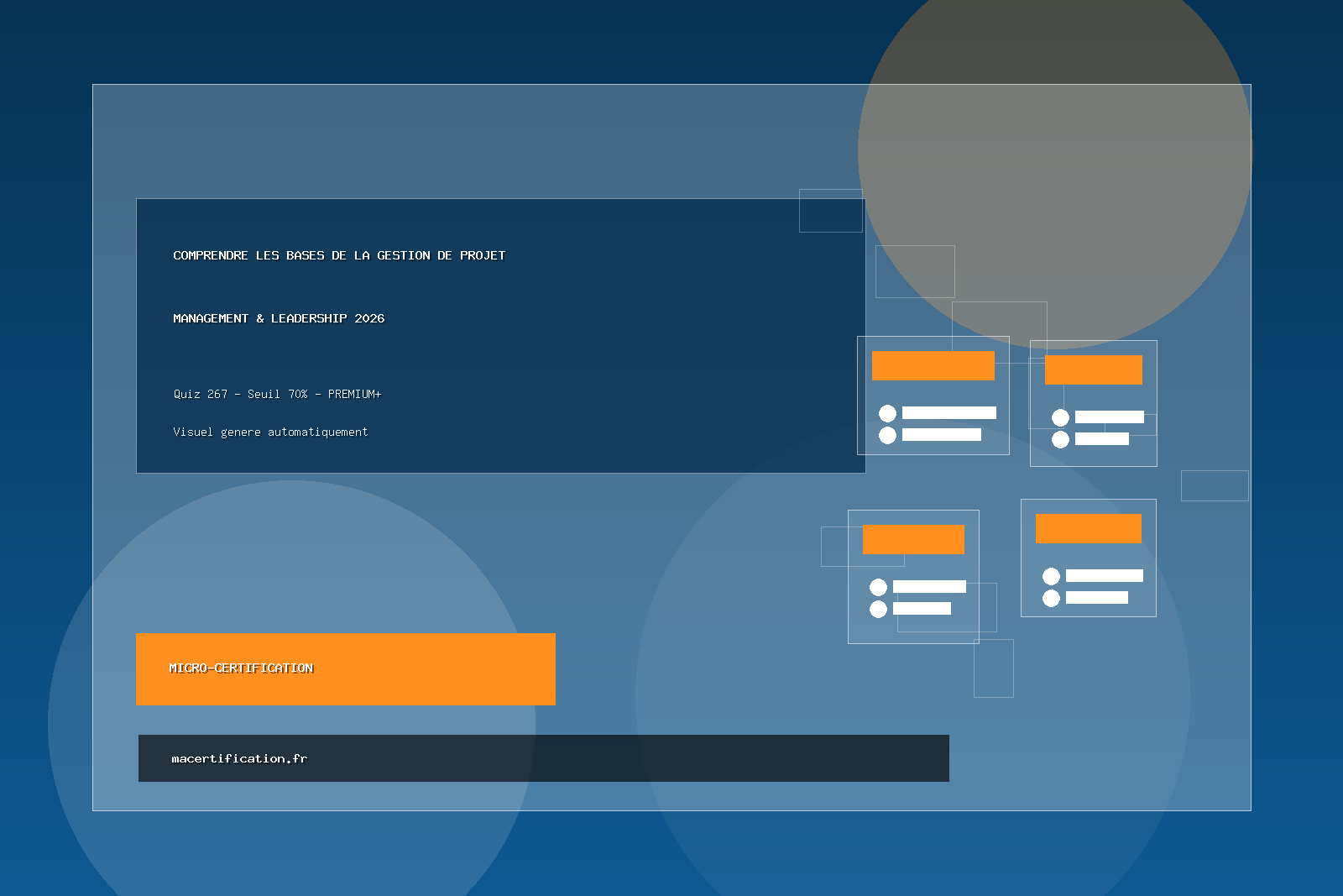 Comprendre les bases de la gestion de projet