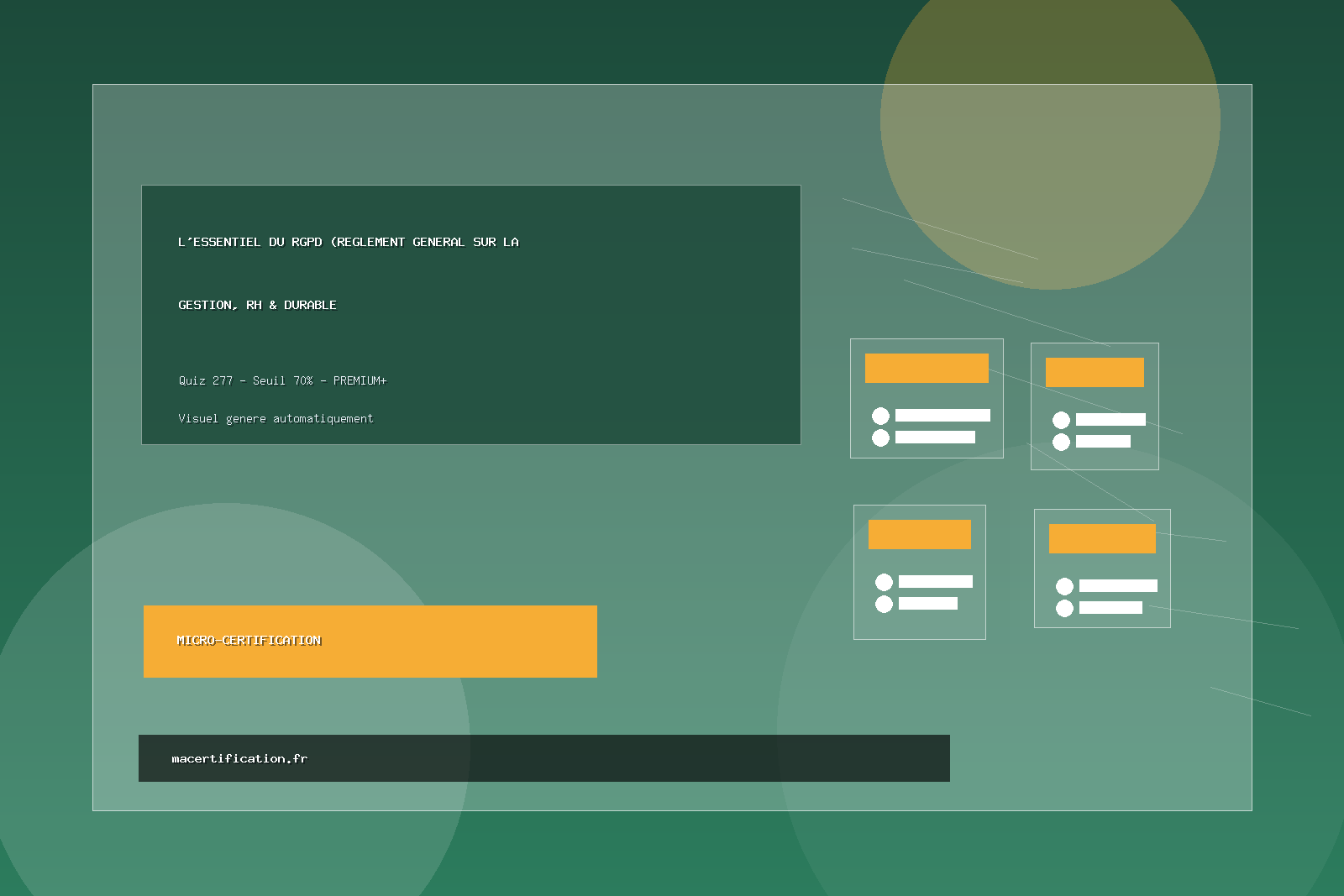 L'essentiel du RGPD (Règlement général sur la protection des données)