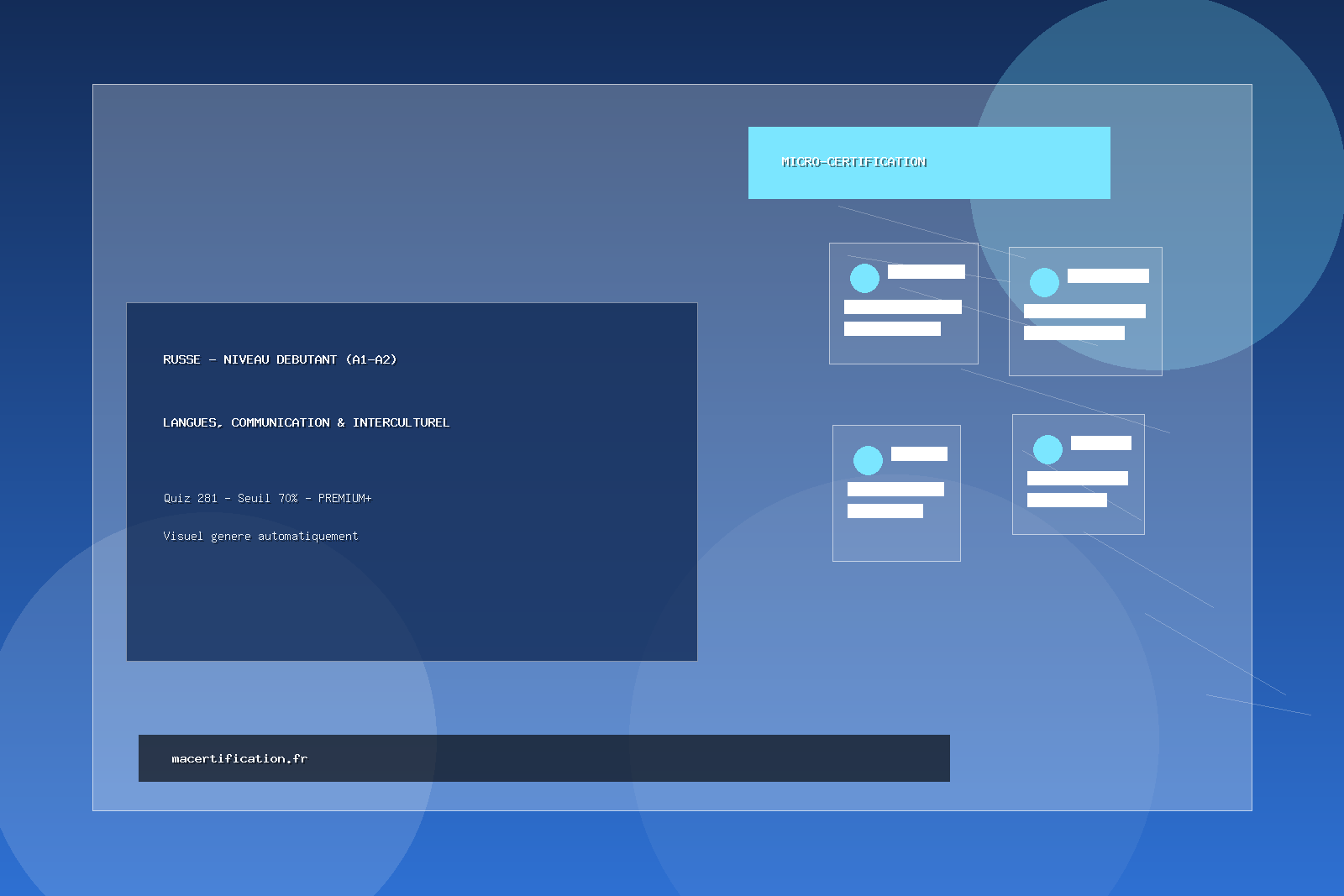 Russe - Niveau Débutant (A1-A2)