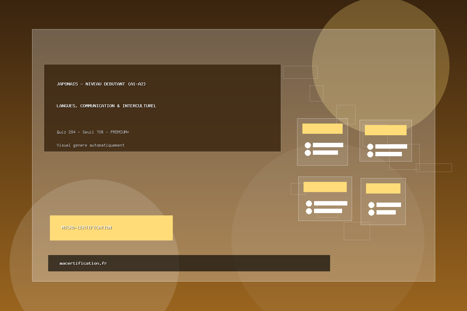 JAPONAIS - Niveau débutant (A1-A2)