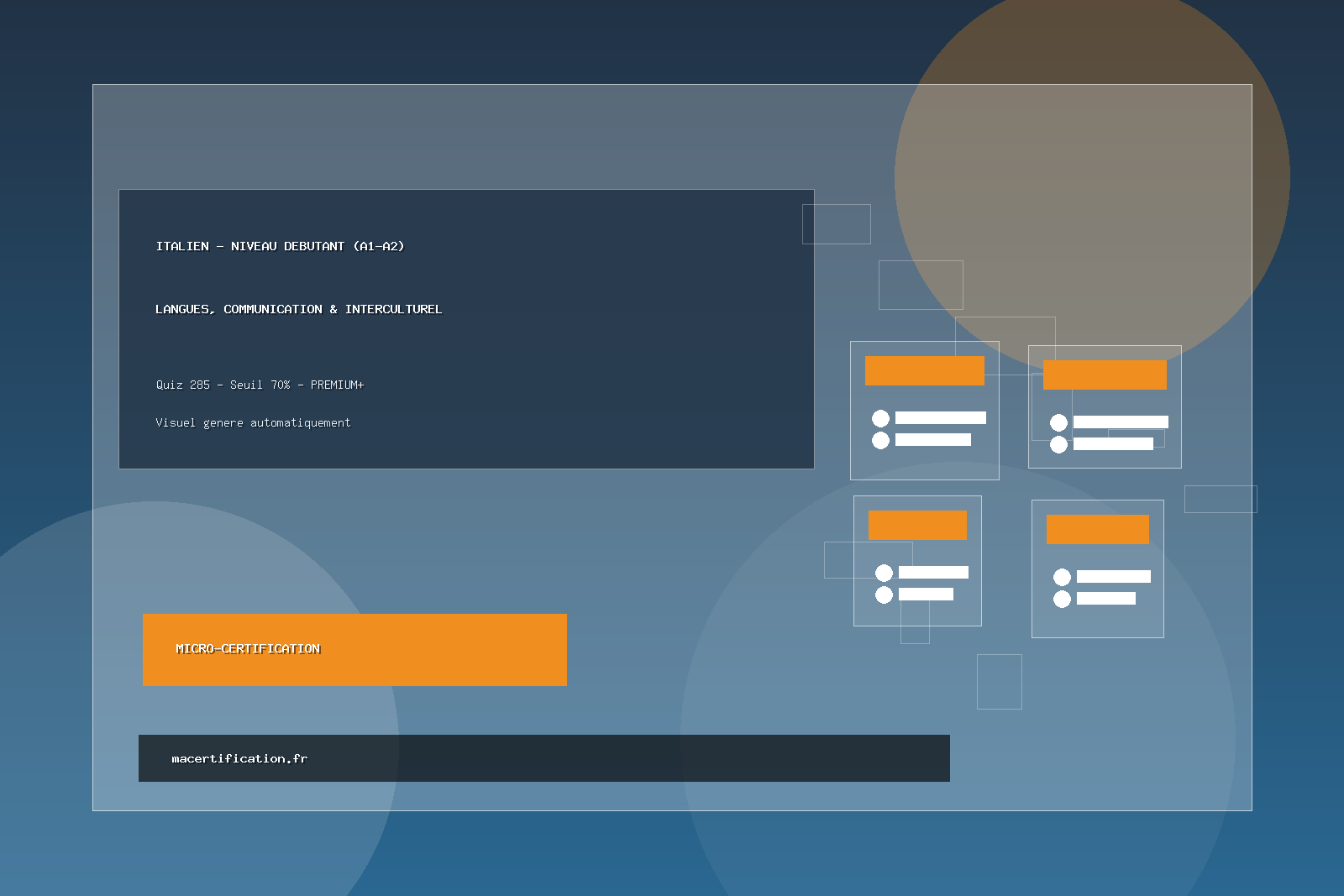 ITALIEN - Niveau débutant (A1-A2)