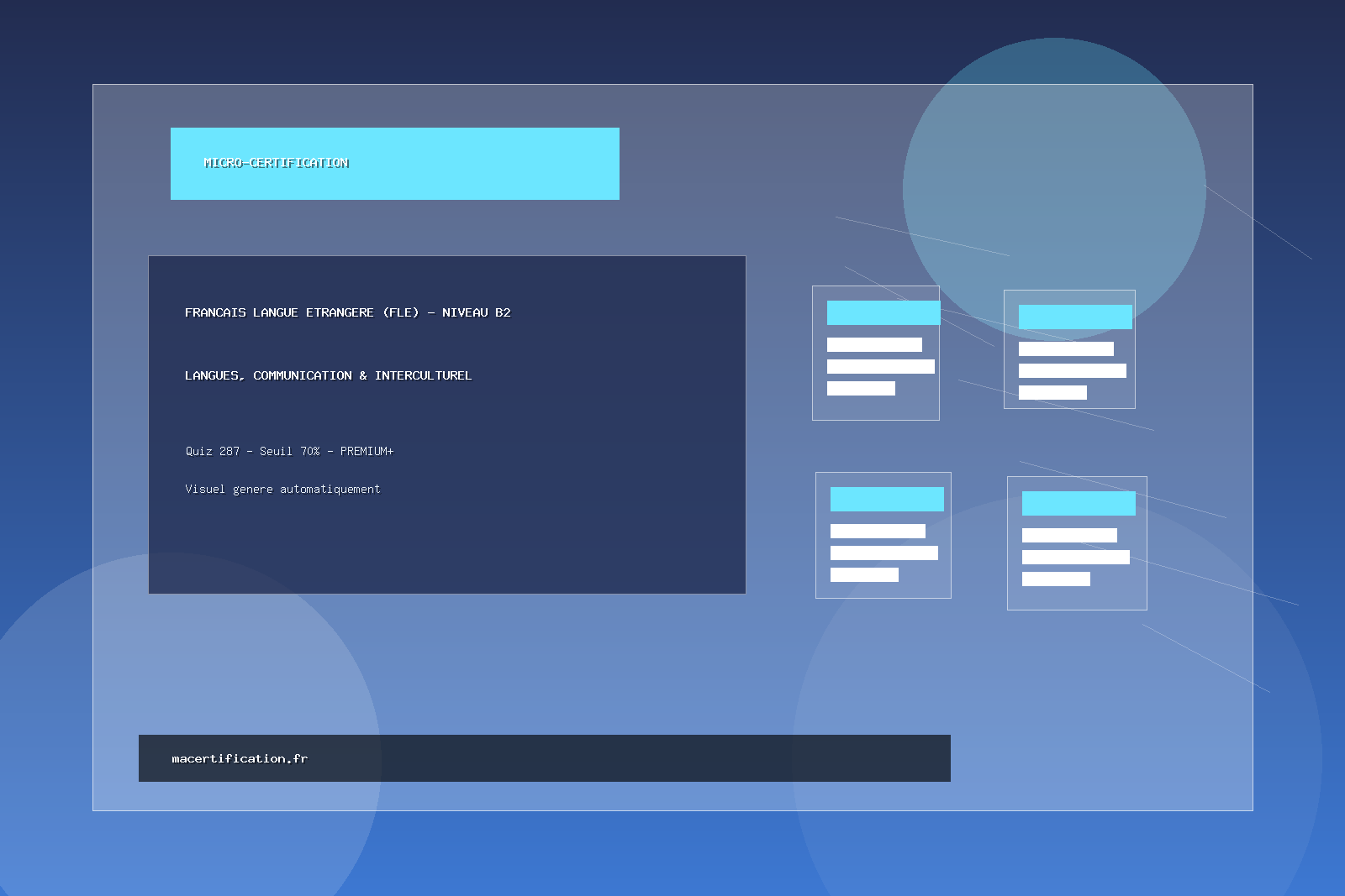 Français Langue Etrangère (FLE) - Niveau B2