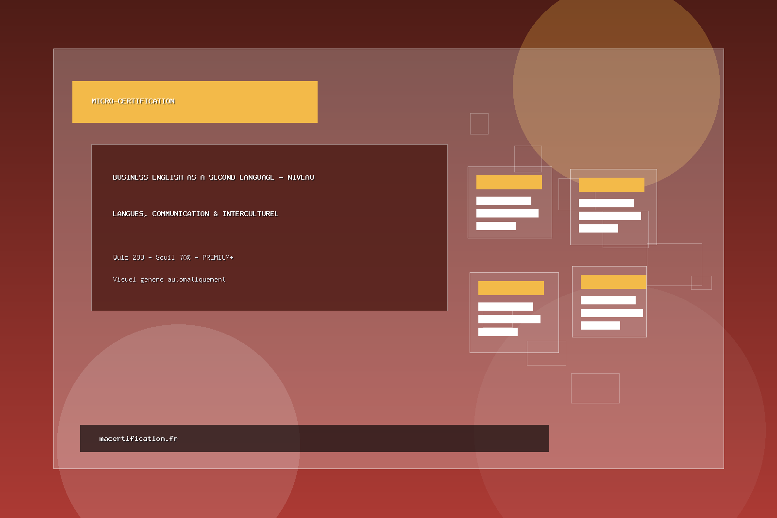 Business English as a Second Language - Niveau C1-C2