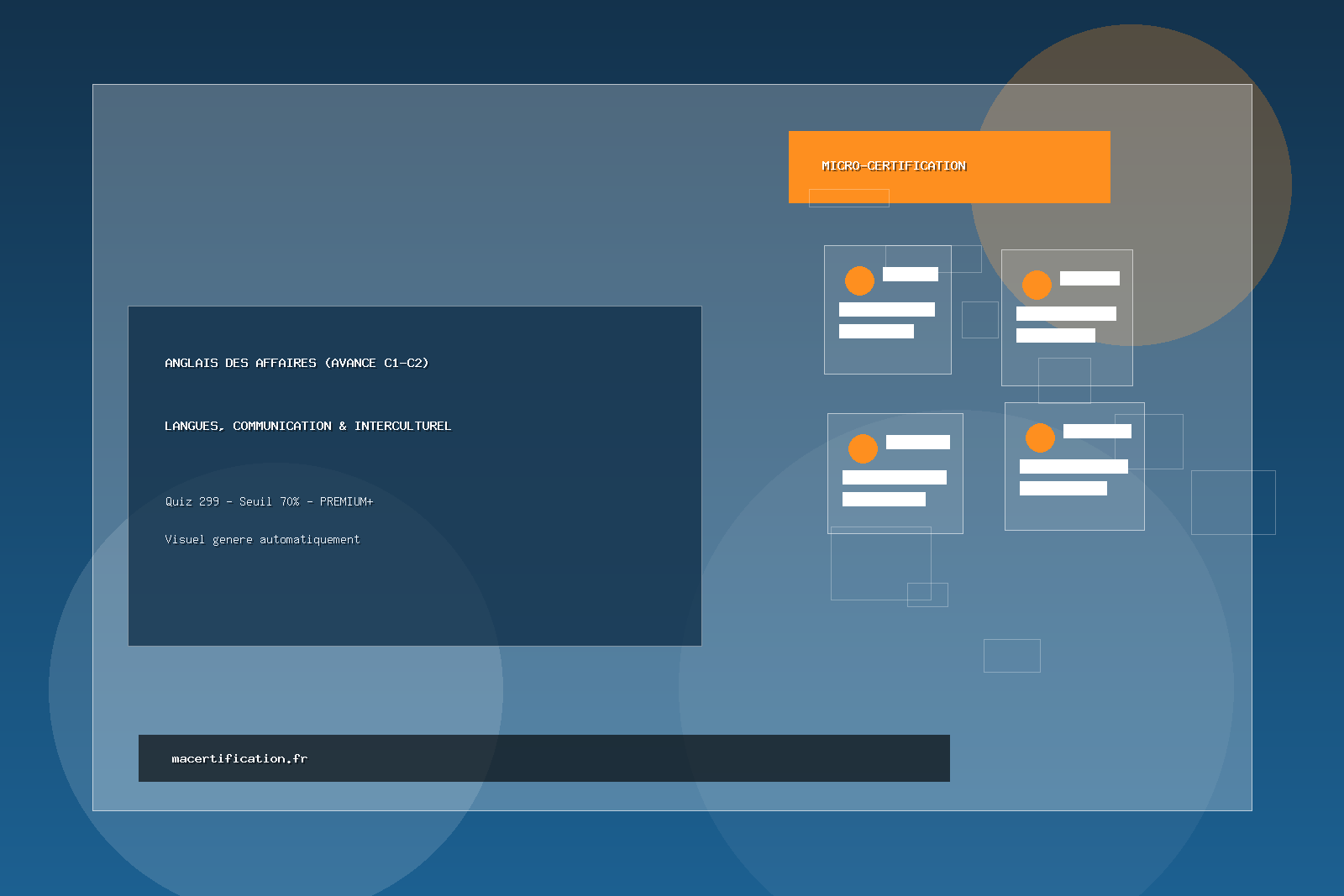 ANGLAIS des affaires (Avancé C1-C2)