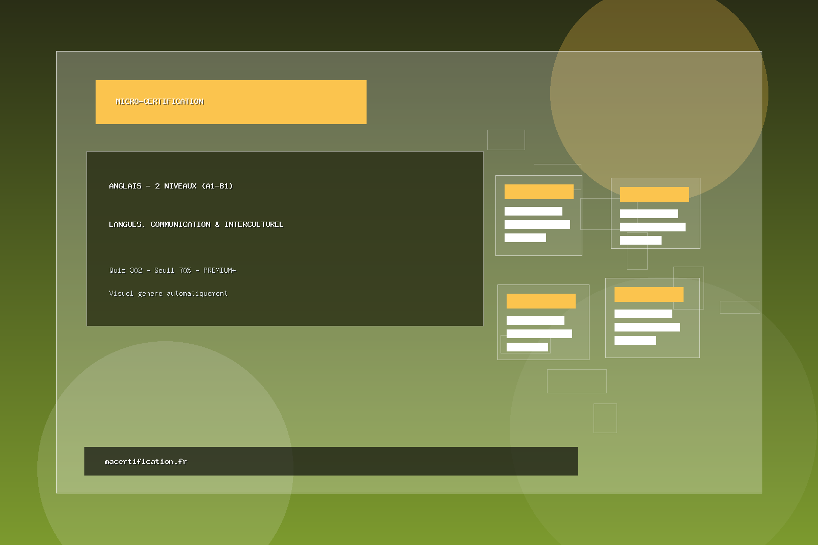Anglais - 2 niveaux (A1-B1)