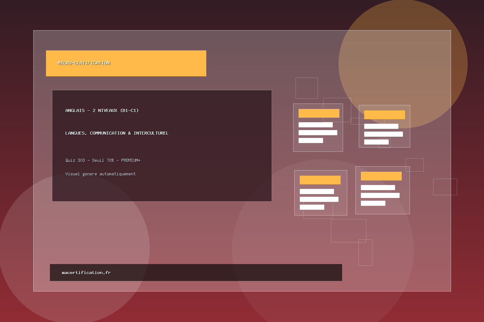 ANGLAIS - 2 Niveaux (B1-C1)